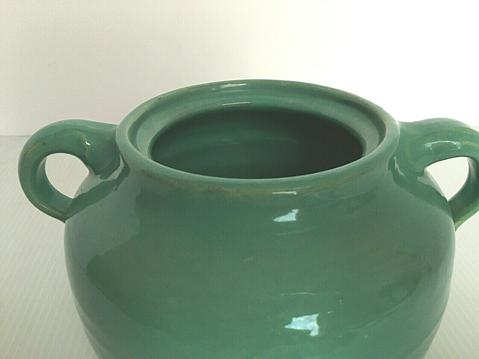 Vintage Bauer Pottery Bean Pot Jade Green