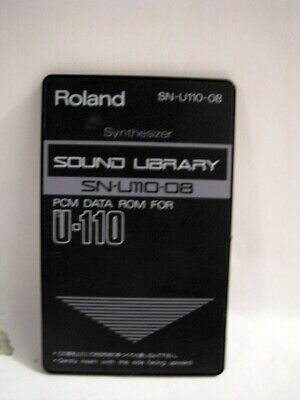 Roland Sn-u110-08 Sound Library Rom Card For Roland U-110 & U-220, Lot H974