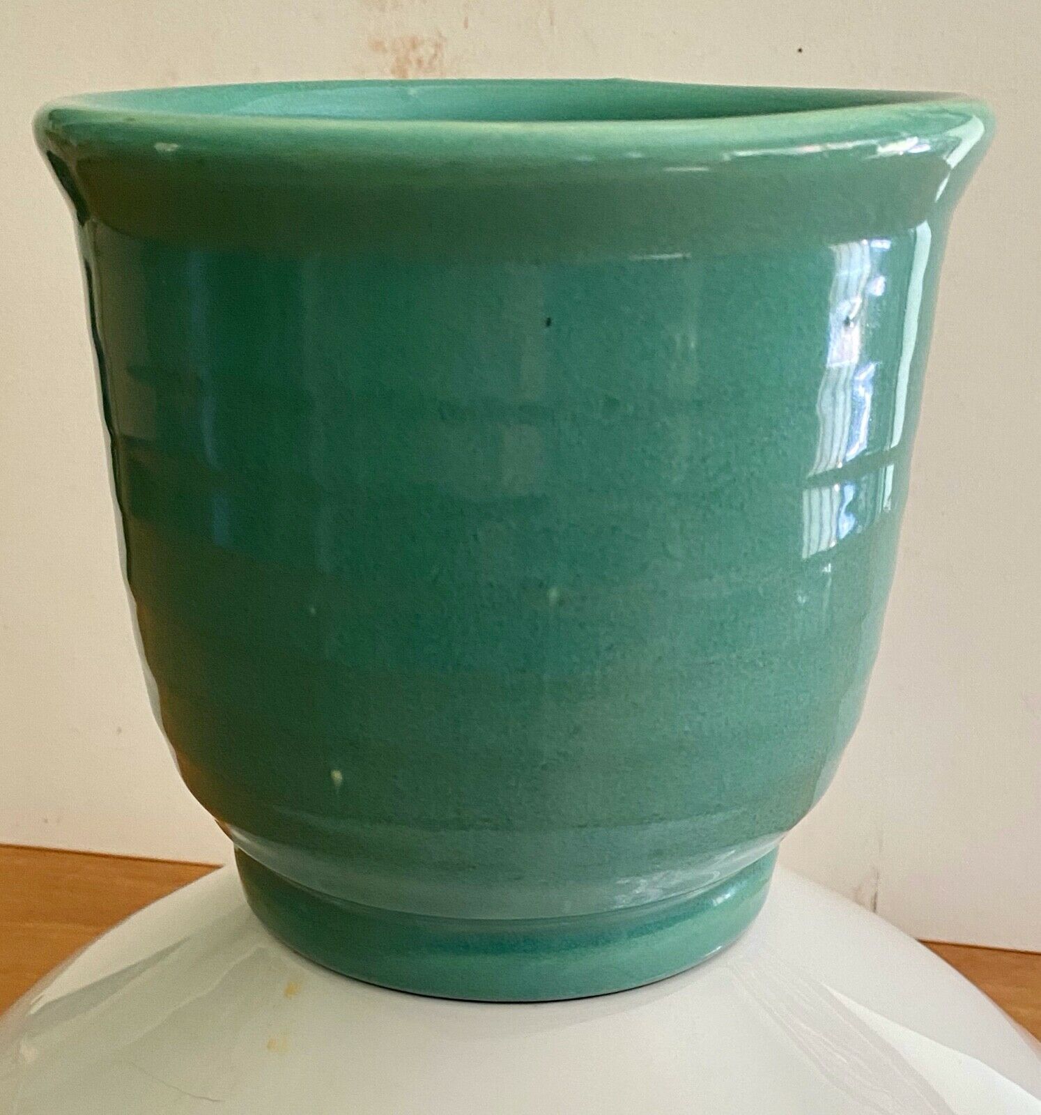 Bauer Ring California Pottery Beater Bowl Turquoise Glaze
