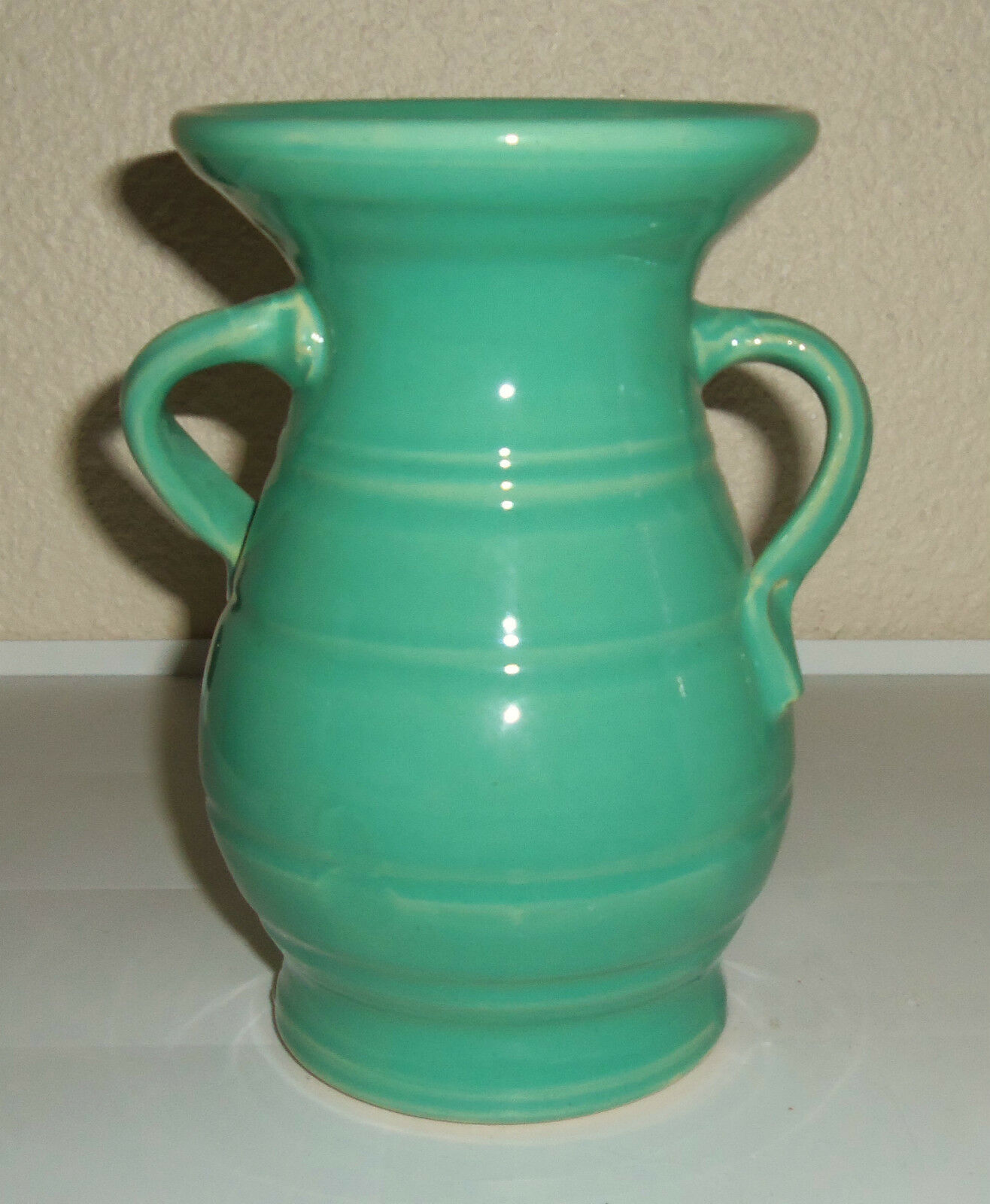 Bauer Pottery Matt Carlton Jade 8" Hands On Hips Vase! Mint!