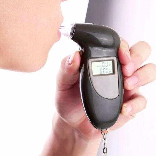 Digital Lcd Alcohol Breath Analyzer Breathalyzer Tester Detector Test Key Chain