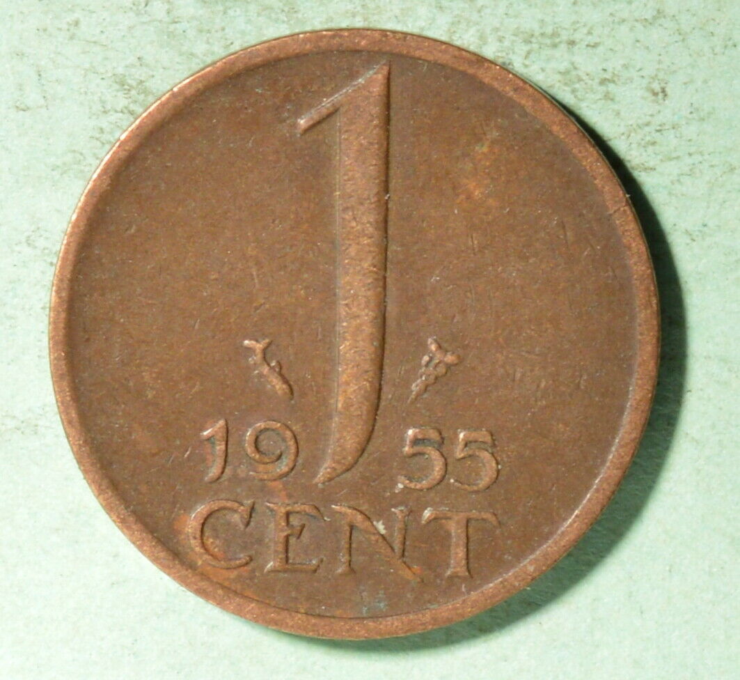 Netherlands 1 Cent 1955 - Inv# A-275