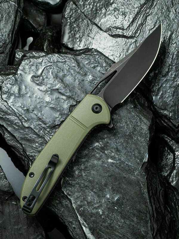 Civivi Ortis Linerlock Folding Knife 3.25" 9cr18mov Steel Blade Green Frn Handle