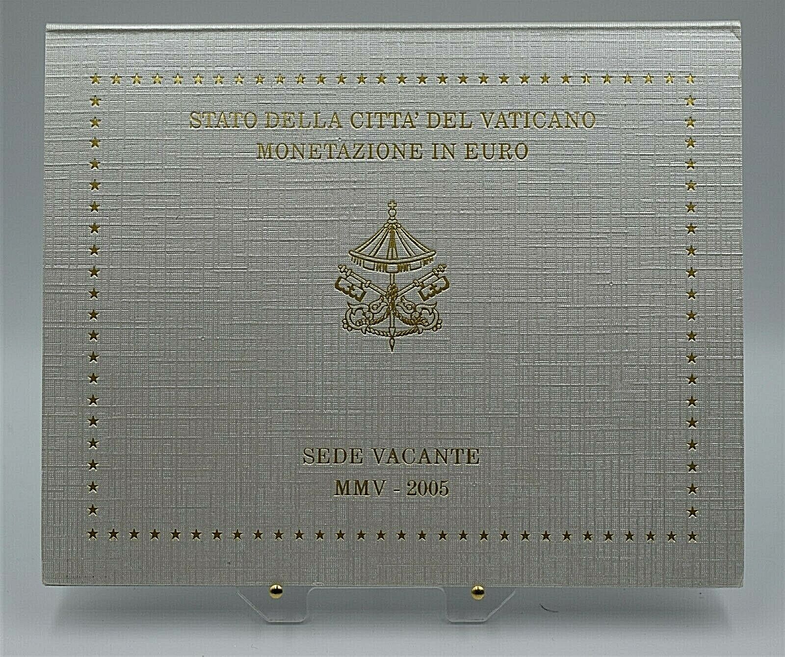 Vatican 2005 -  Unc Euro Coinset - Sede Vacante