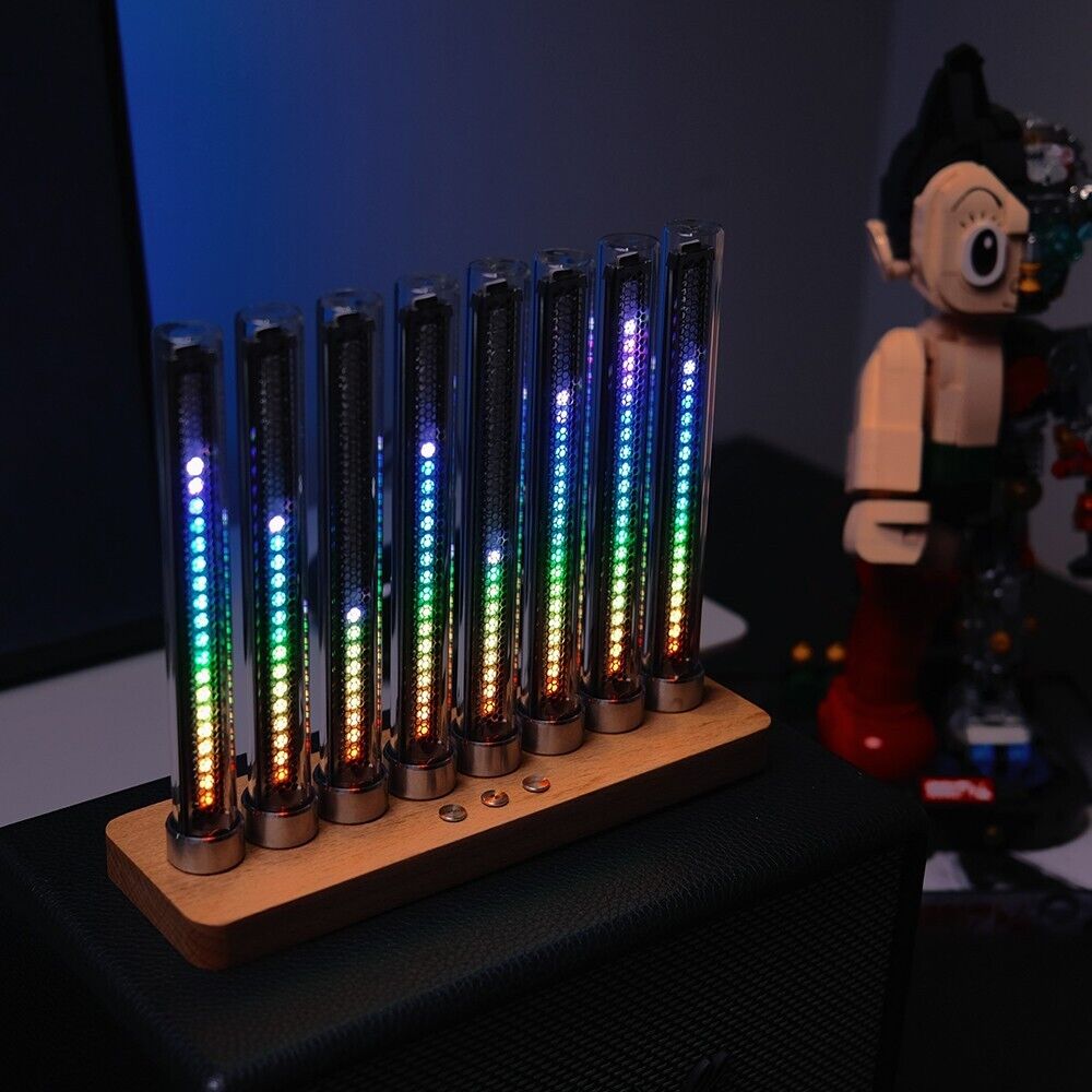 Music Spectrum Display Rhythm Light Cyberpunk Pseudo Glow Tube Led Music Level #