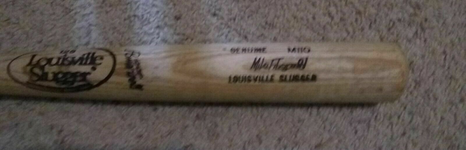 Mike Fitzgerald Game Used Bat 1980's Montreal Expos Cracked Louisville Slugger
