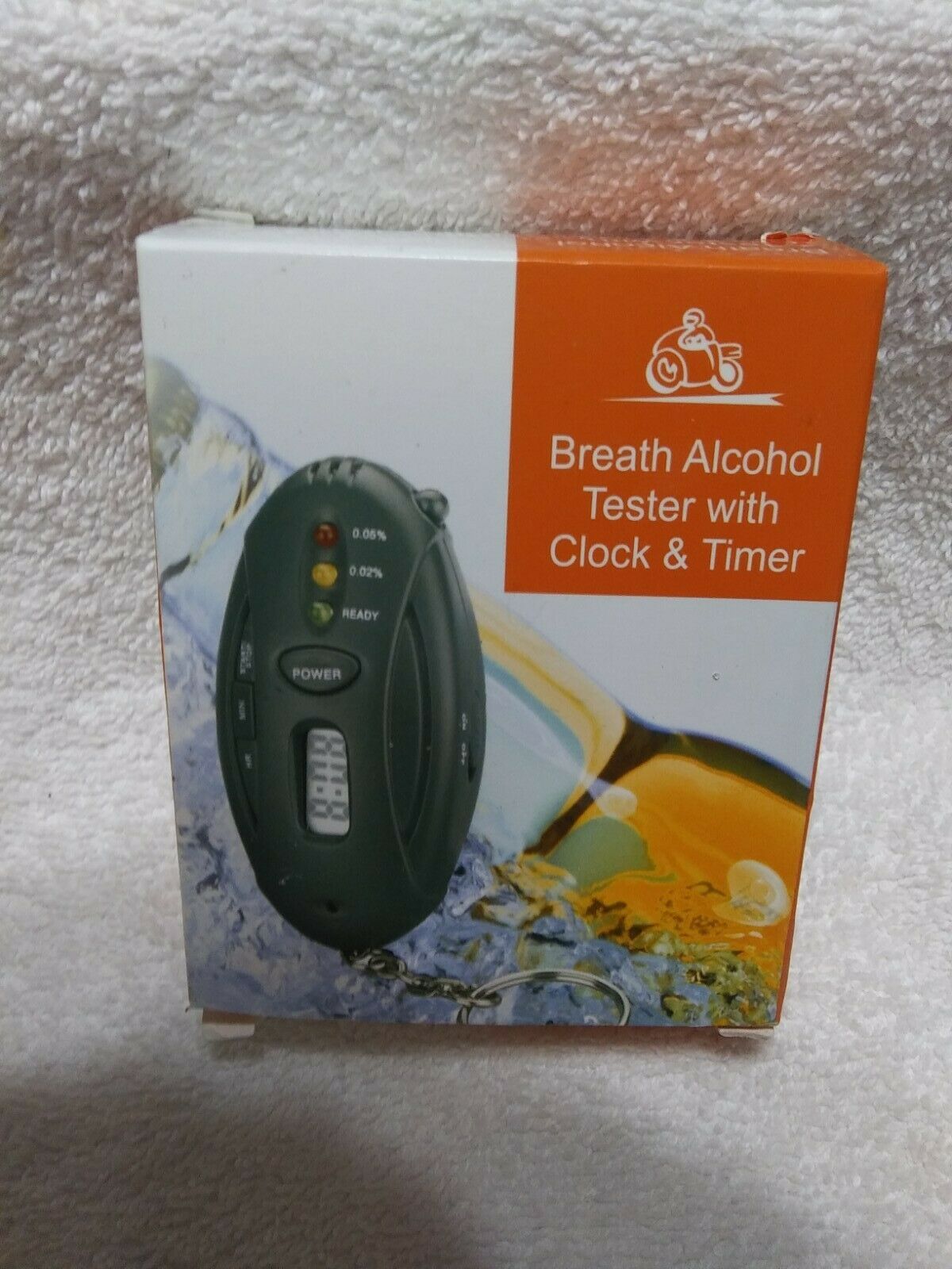 Digital Alcohol Tester With Lcd Clock Timer Mini Flashlight Led Keychain Alcohol
