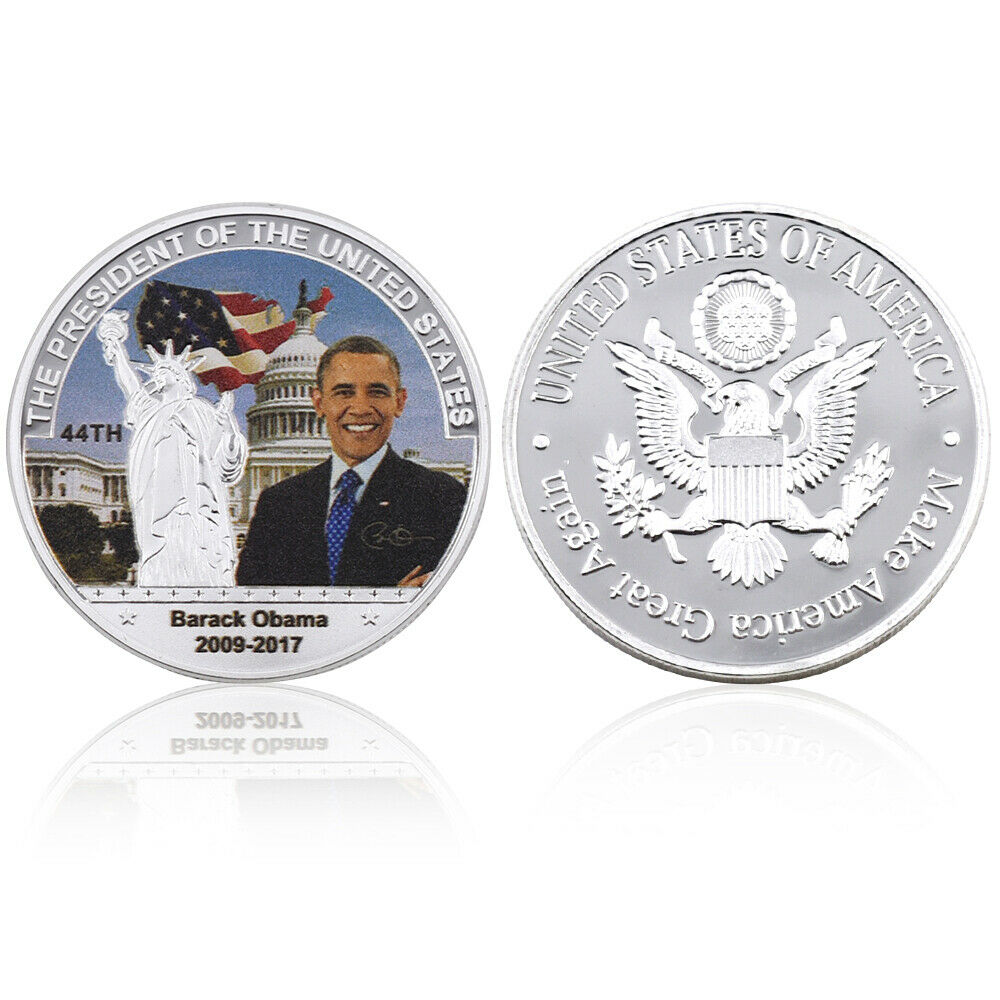New Year Souvenir Coin Barack Hussein Obama Famous Person Coin Us President Coin