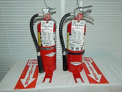 Fire Extinguisher - 5lb Abc Dry Chemical  - Lot Of 2 [nice]