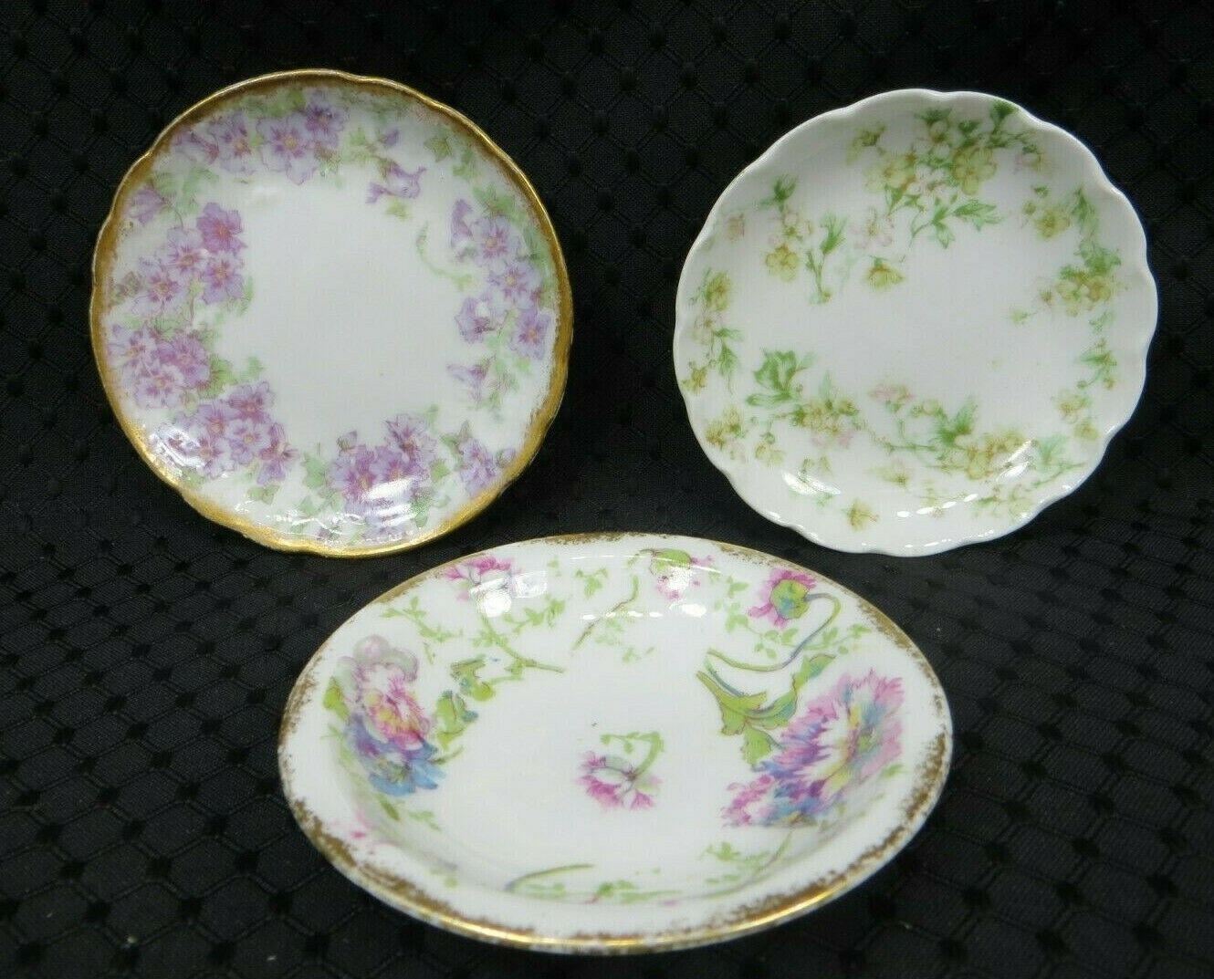 Three Lovely Haviland Limoges France Butter Pats