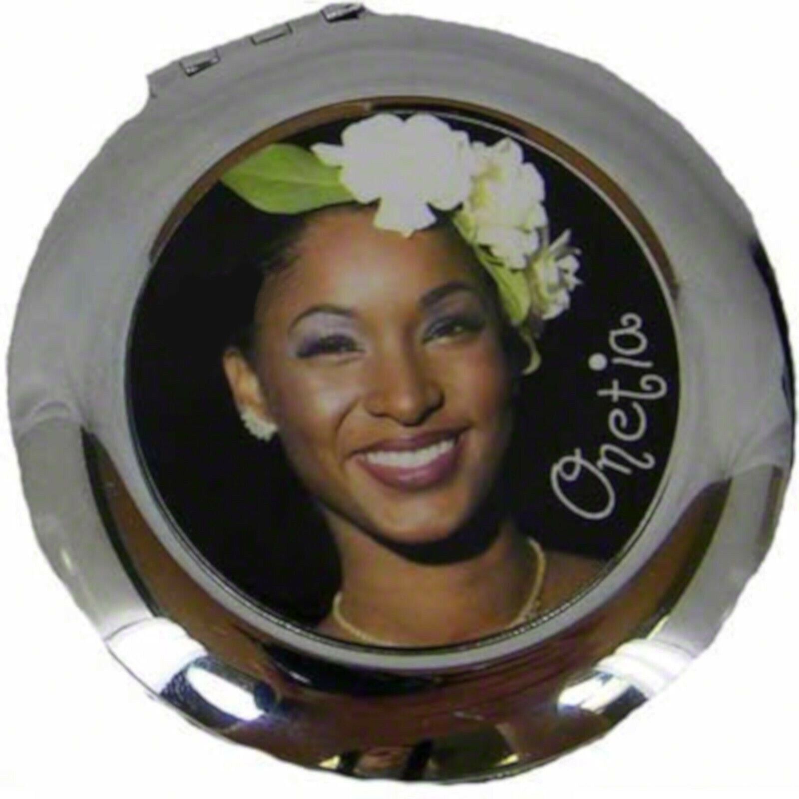 Personalized Custom Metal Round Shaped Compact Mirror Any Image Can B Applied