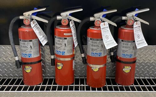 Fire Extinguisher 5lb Abc (scratch & Dirty) Set Of 4